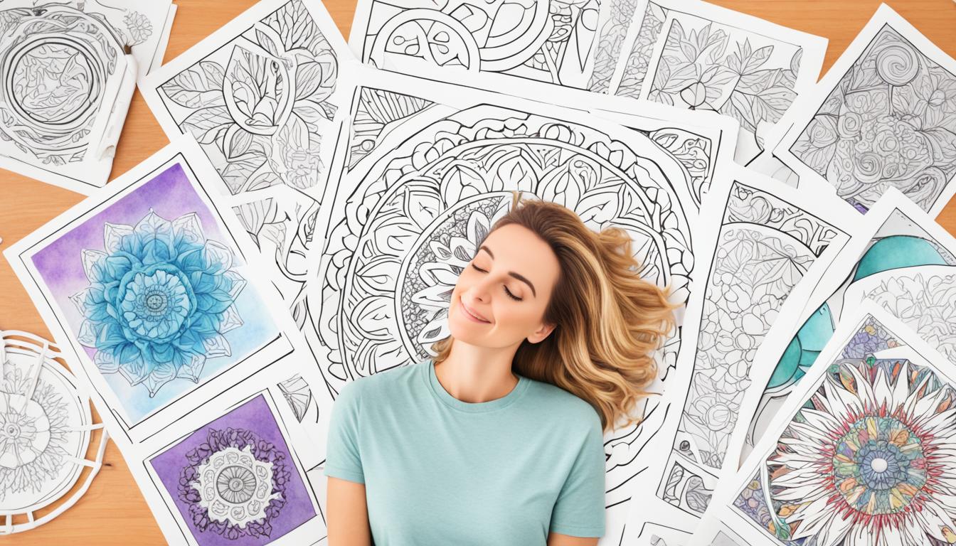 Mental Health, Anxiety Relief, Coloring Pages, Stress Reduction, Therapeutic Activities, Mindfulness, Relaxation Techniques,