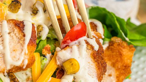 Chick-fil-A Cobb Salad Recipe, Homemade Cobb Salad, Chick-fil-A Salad, Grilled Chicken Salad Recipe, Avocado Lime Ranch Dressing, Healthy Salad Recipe, Easy Salad Recipe, Best Cobb Salad, Fresh Salad Ingredients, Salad with Chicken and Bacon,