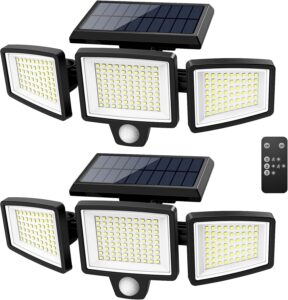 Tuffenough Solar Outdoor Security Lights (2 Pack)
